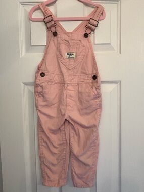 OshKosh B'gosh Pink Heart Front Overalls